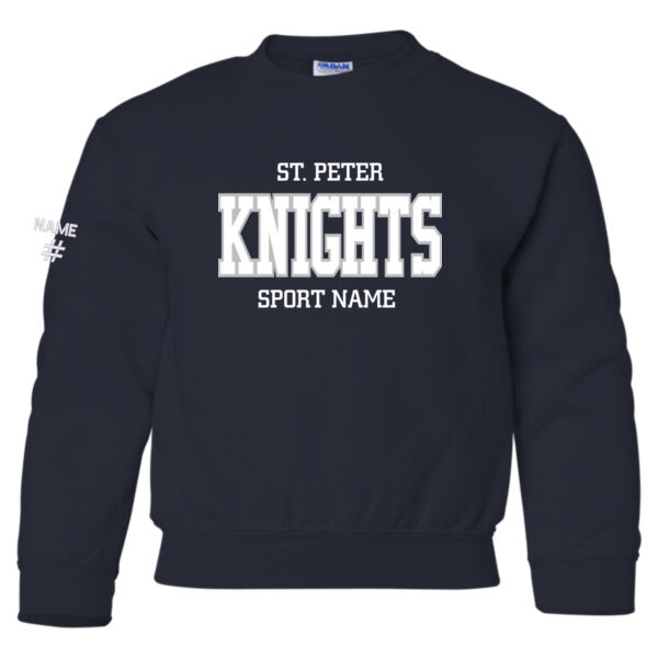 Gildan Youth Knights Sport Twill Crewneck Thumbnail